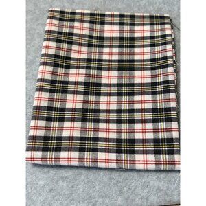 Red & Black Plaid Cotton Fat Quarter Fabric 18" x 22" For Crafts Sewing Projects